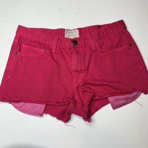 CURRENT ELLIOTT Fuchsia Pink The Boyfriend Jean Denim Shorts